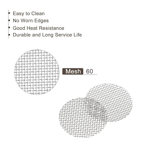 MECCANIXITY Pipe Screen Stainless Steel Screens, 3/8 Inch Diameter