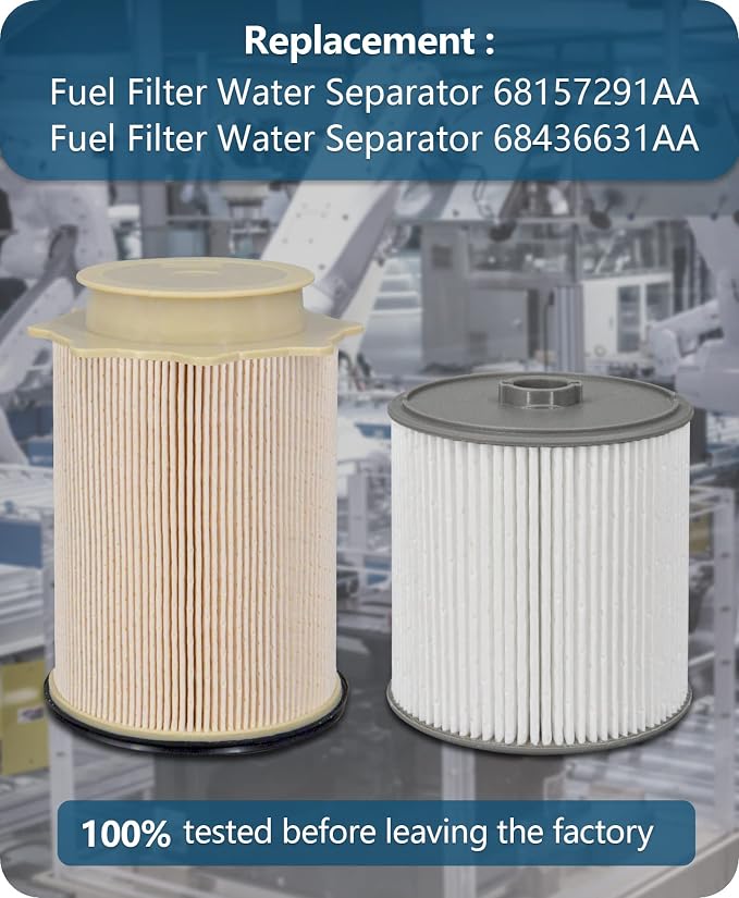 Marsram 6.7 Cummins Fuel Filter Water Separator Set fits