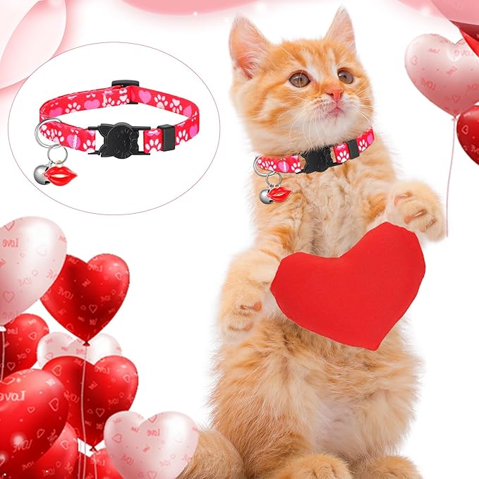 Talltalk 15 Pcs Holiday Cat Collars St. Patrick's Day Easter Adjustable Breakaway Cat Collars Bundle with Plastic Buckle for Independence Day Seasonal Holiday Pet Kitten