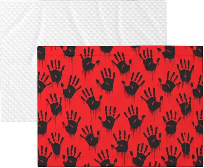 Pet Blanket for Couches and Beds, Funny Bloody Horror Halloween Theme, Reversible Double Sided Plush Design with Soft Bumpy Texture and Smooth Surface, Furniture Protector