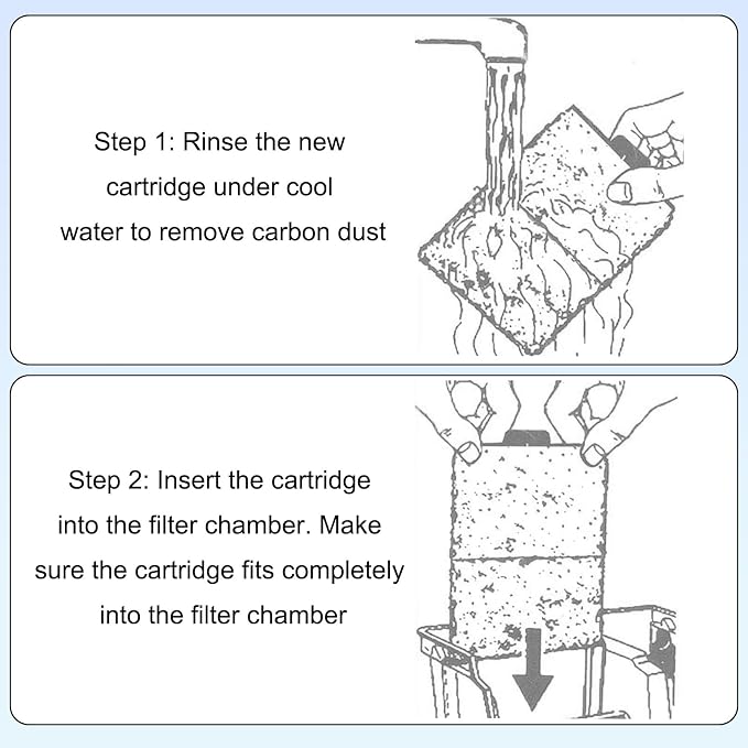 6pcs Carbon Filter Cartridges Compatible