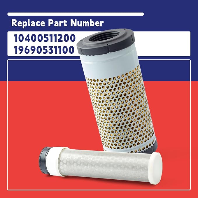 10400511200 19690531100 Inner and Outer Air Filter Element Combo Replacement