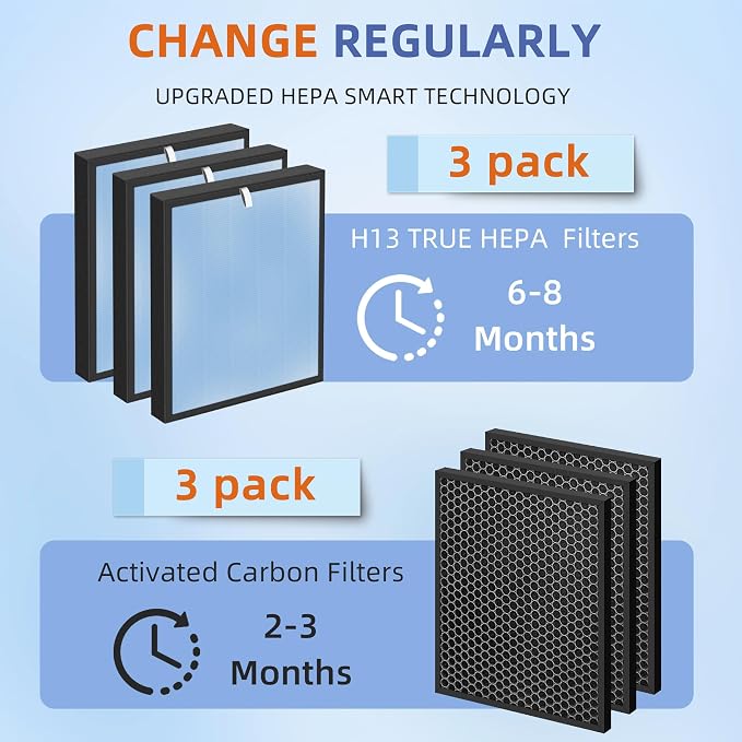 HSP001 True HEPA Filter Replacements