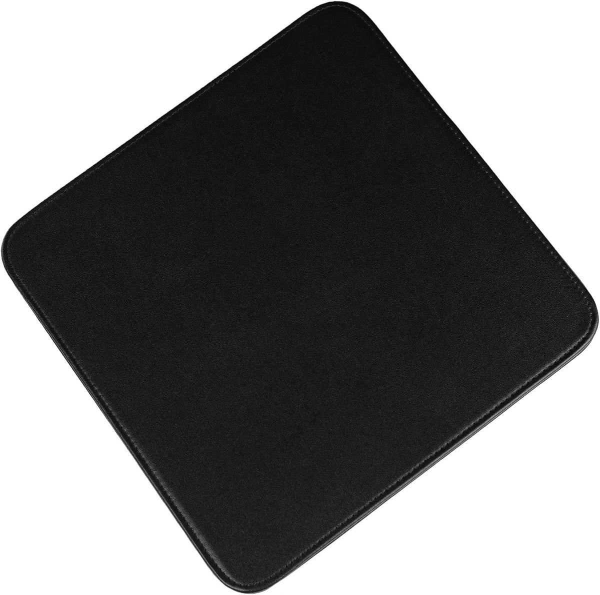 Castle Moat Mouse Pad Durable Genuine Leather, Easy to Clean Computer Mouse Pad with Non-Slip Rubber Base for Home and Office (No Logo)