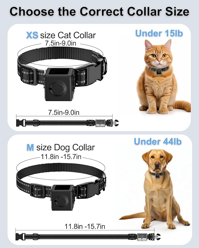 Cat Camera Collar 1080P HD Video Recording Pet POV Cam, NO WiFi NO APP, Mini Action Cameras for Cats/Dogs Tracking(No Micro-SD Card Included)
