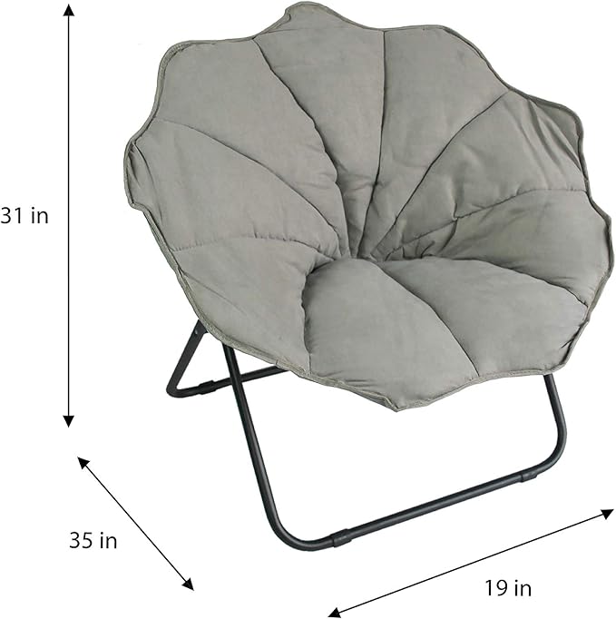 Elegant Home Fashions Pet Bed with Microfiber Cover Cushion, Grey (PET-1003)
