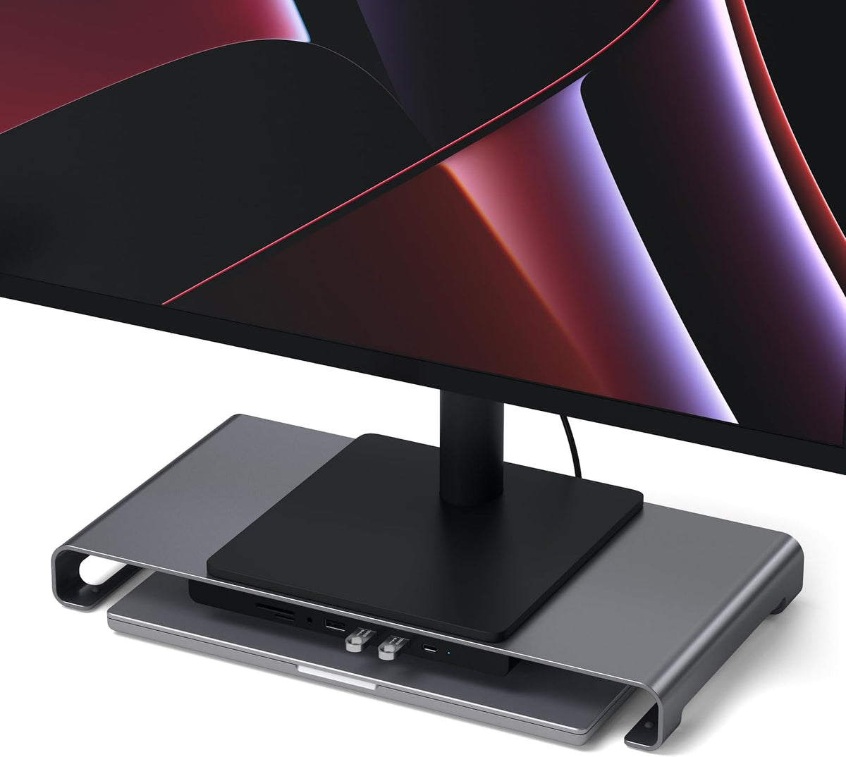 Satechi USB-C Hub Monitor Stand, 3 USB 3.0 Ports, For Desktop Computers