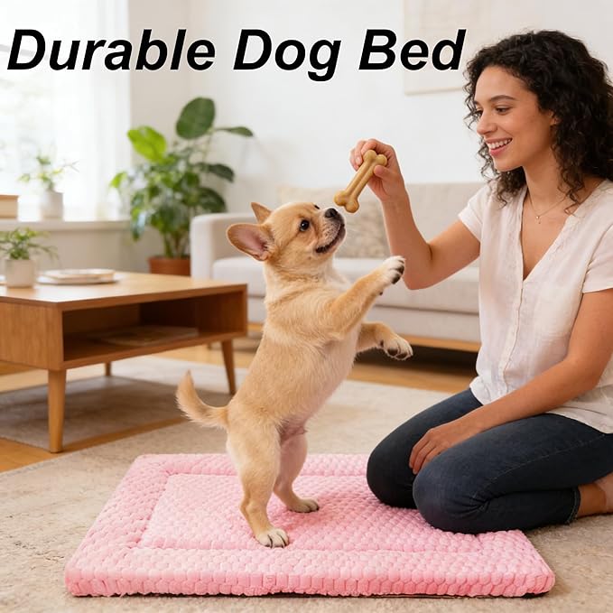 Dog Bed Mat - Reversible Dog Crate Bed Mats, Soft & Breathable Kennel Pad, Durable Crate Bed for Small Medium Large Dogs & Cats