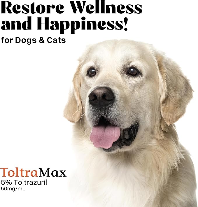 Toltrazuril 5.0% for Horses, Dogs, Cats, 960mL/32.4 Ounce, for Non-Food Chain Animals, Peanut Butter