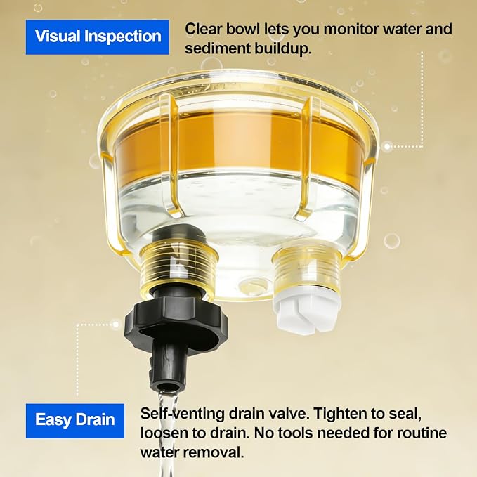 iFJF R12T Fuel Water Separator Marine Assembly