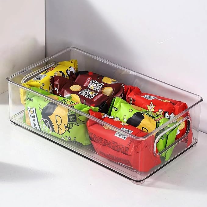 Large Clear Plastic Storage Bins, Pantry Organizers and Storage Containers
