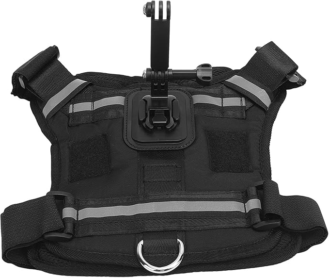 Dioche Dog Camera Harness Action Camera Dog Harness Mount for Pets - Comfortable Padded Vest Universal Compatibility for - Durable Nylon & Plastic Construction