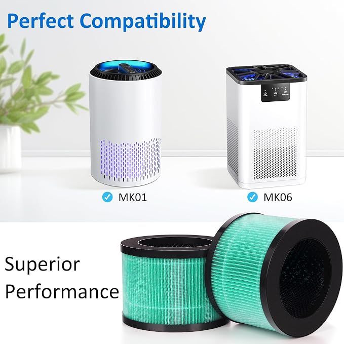MK06 MK01 True HEPA Replacement Filter Compatible