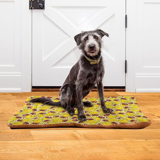 Rubber Duck Star Pet Bed Cute Dog Bed Mat Absorbing Non Slip Pad Pet Sleeping Mat for Small, Medium, and Large Dogs Puppy Cat 24 in x 18 in
