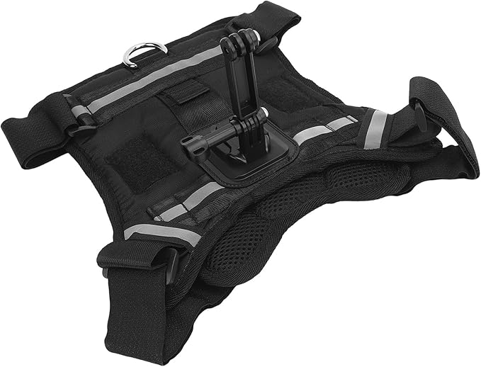 Acouto Dog Harness Dog Harness Mount Camera Nylon Chest and Back Fixation Pet Camera Mount Vest Large Medium and Small Dogs Vest Harnesses