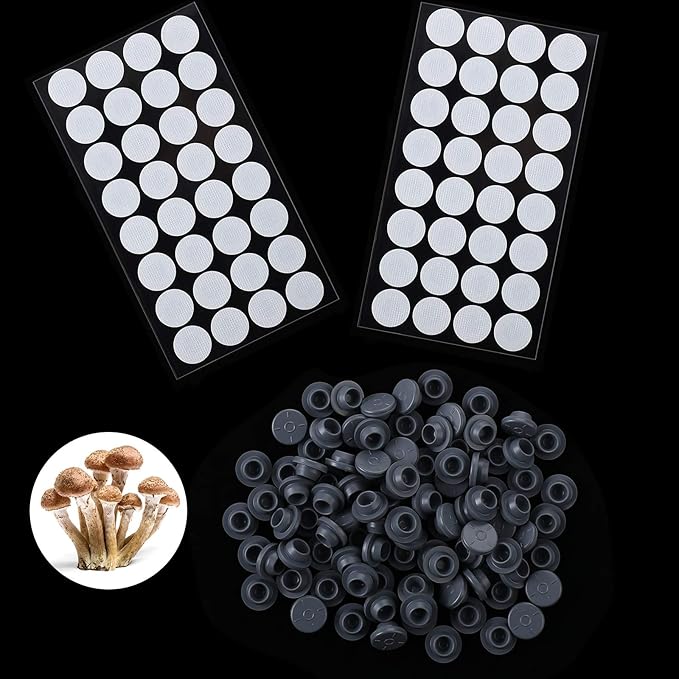 Zonon 64 Pcs Synthetic Filter Paper Stickers 0. 3 Um Filter Disc Mushroom and