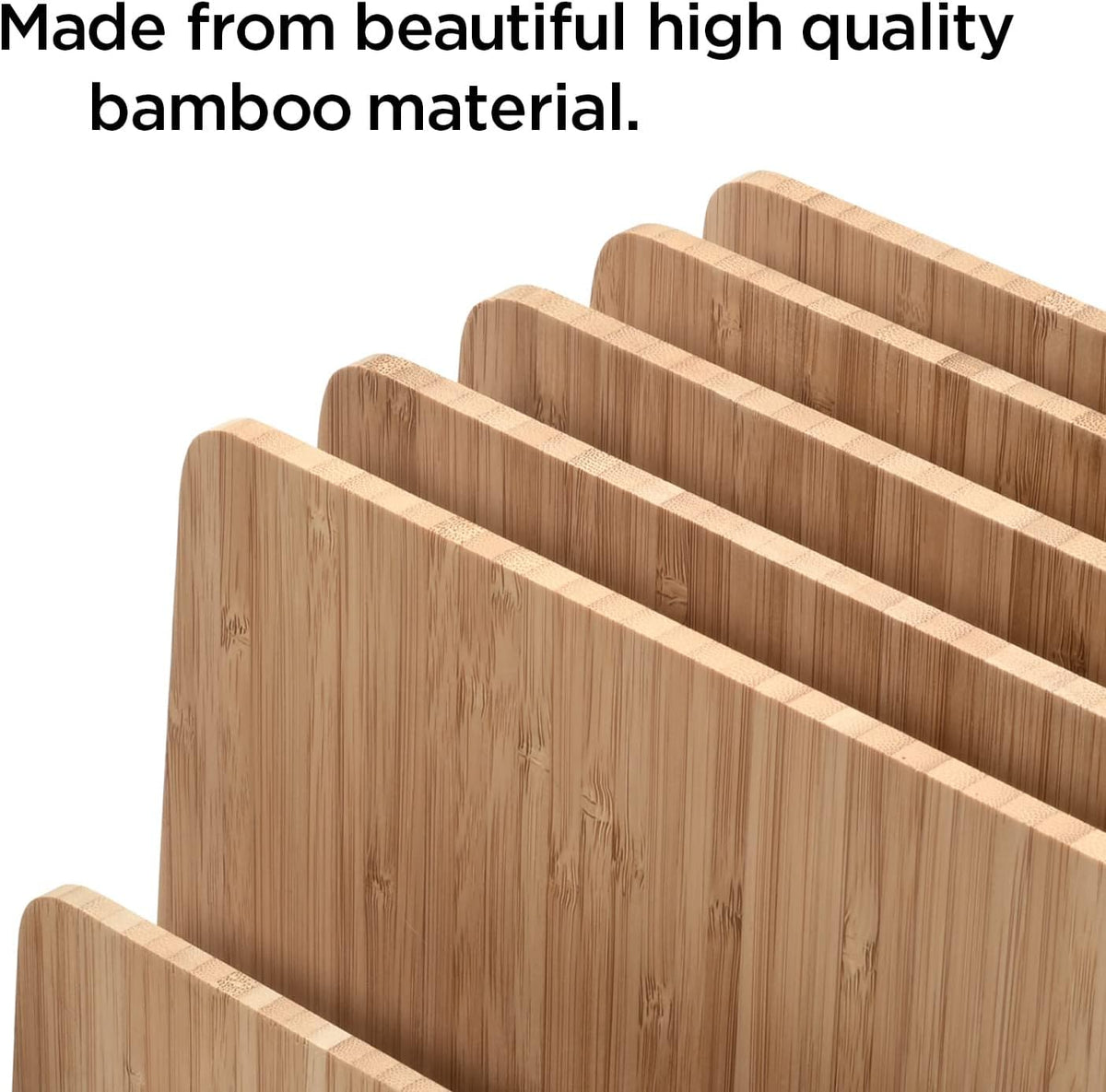 MobileVision Bamboo Multi Device Organizer for Smartphones, Tablets and Laptops, 5 Slots