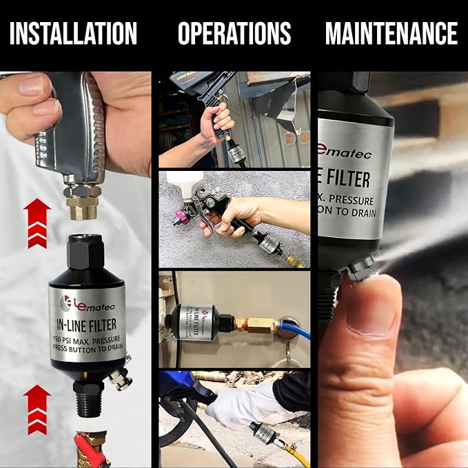 LE LEMATEC Air Compressor Water Separator