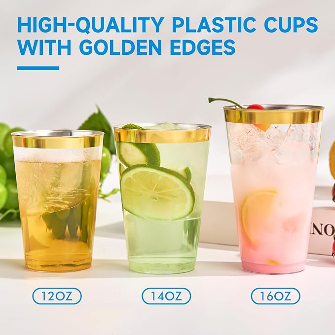 RACETOP 16 oz Disposable Plastic Cups