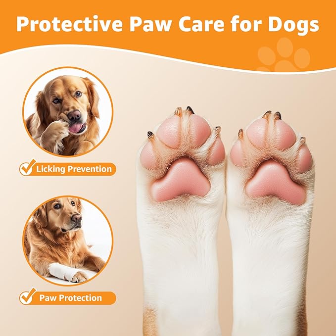 LOOBANI Dog Socks to Prevent Licking Paws - Dog Socks for Hardwood Floors Anti Slip for Traction Control - Dog Grippy Socks for Senior Dog Small Medium Large Dogs on Tile Floors, Black XS