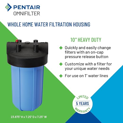 Pentair OMNIFilter Whole Home 10" Heavy-Duty Big Blue Water Filtration System