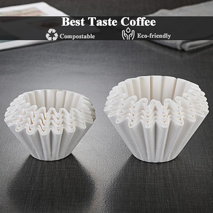 1-2 Cup White Coffee Filters, Small Coffee Maker, Single Serve Coffee Pot