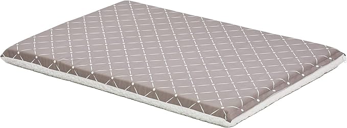 MidWest Homes for Pets Quiet Time Couture Paxton Pet Bed Mushroom/Fleece with Pillow Cover, Mushroom, 36"