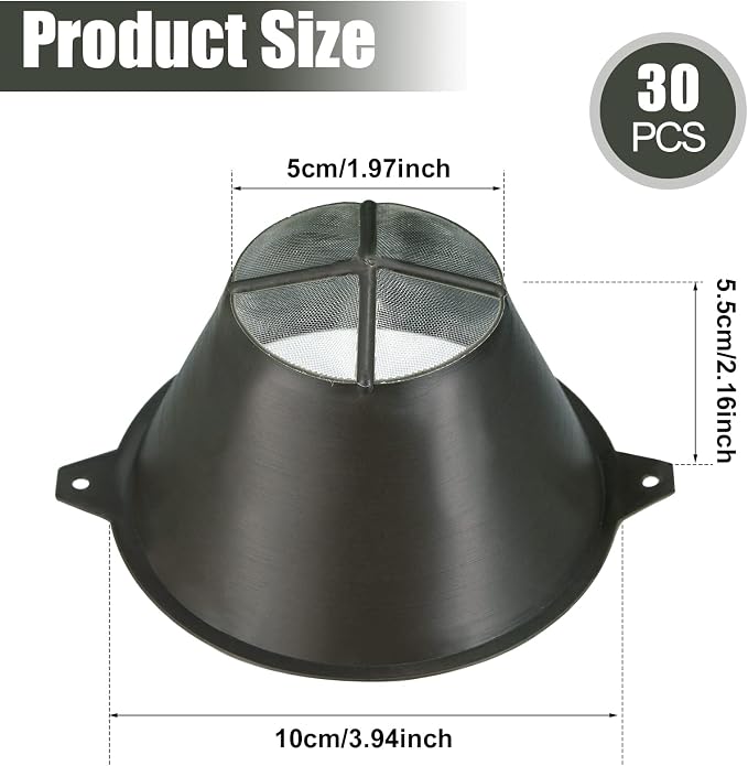 30 Pcs Paint Filter 100 mm Plastic Paint Strainer