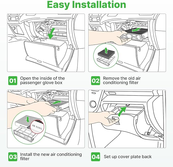 Engine+Cabin Air Filters Kit Fit