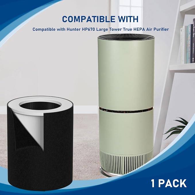 HP670 Replacement True HEPA Filter Set Compatible