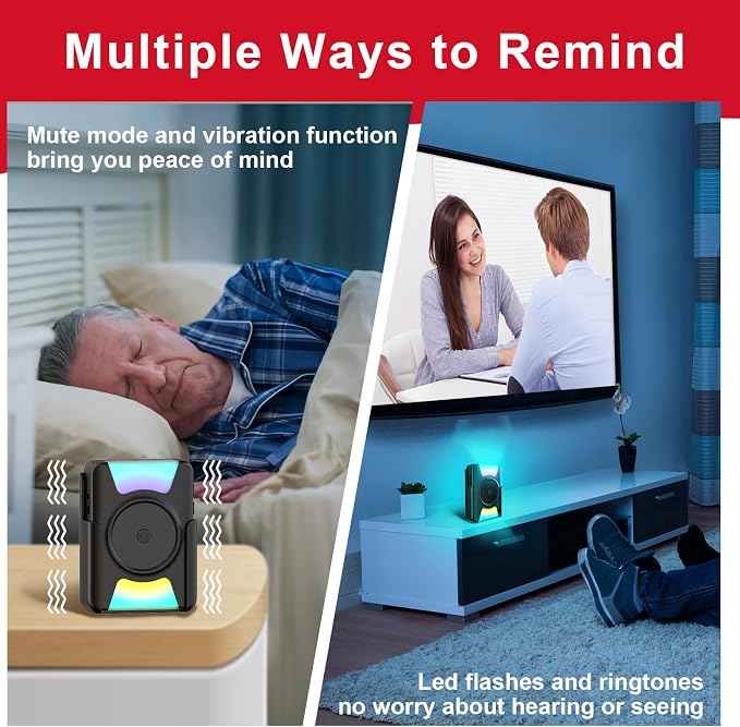 CallToU Hearing Impaired Doorbell, Waterproof Door Chime Kit 1000ft Wireless