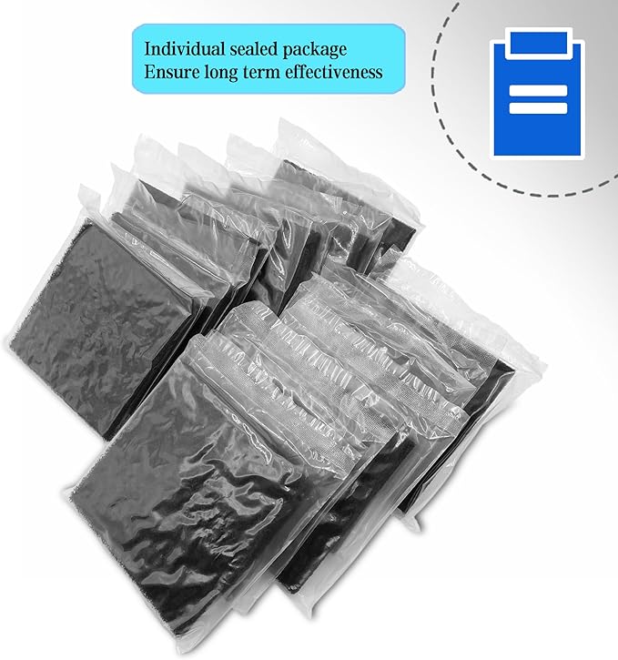 12 Pack Activated Carbon Filter Replacement Refills