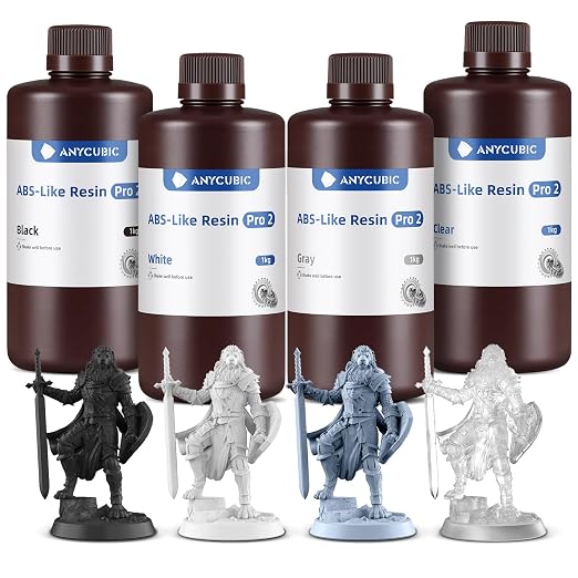 ANYCUBIC ABS-Like Resin Pro 2 Bundle, Upgraded 8K 3D Printer Resin