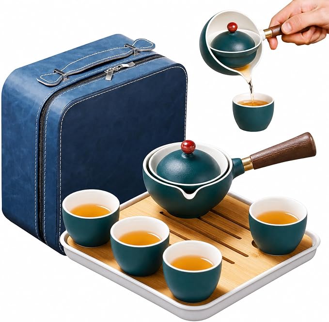 Chinese Tea Set, Chinese Gongfu Tea Set, Portable Teapot Set