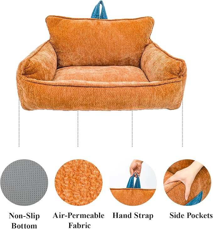 Washable Dog Bed,Dog Bed Medium Size Dog,Memory Foam Dog Bed,Dog Sofa Bed Warm and Comfortable,M(23.5"x15.5"x13.5")