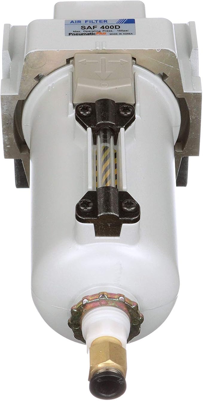 PneumaticPlus SAF400-N04BD-MEP Compressed Air Filter 1/2" NPT, 10 Micron Element