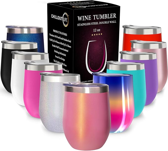 CHILLOUT LIFE 12 oz Stainless Steel Tumbler