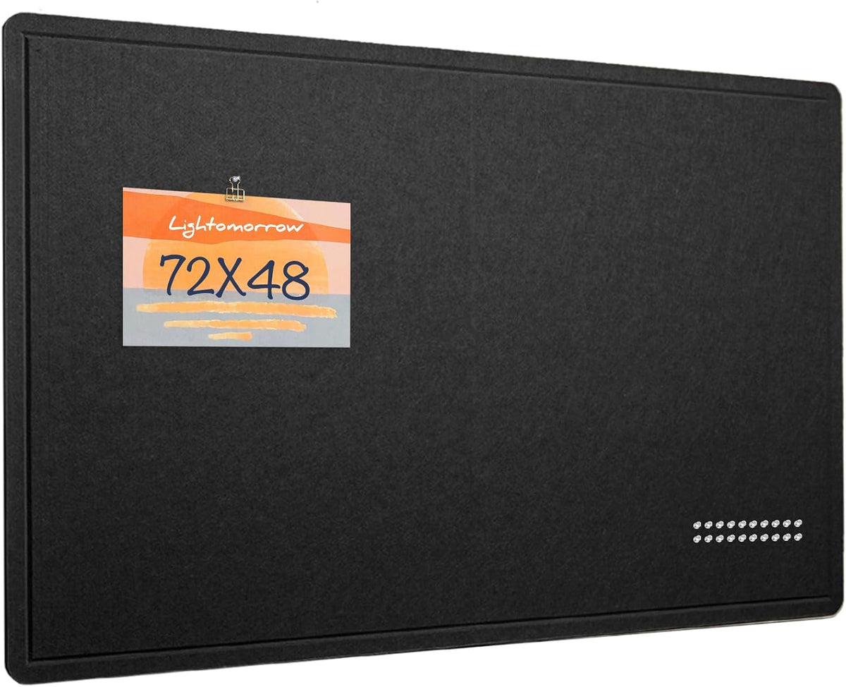 Felt Bulletin Board 72x48 inches, Decorative Pin Board for Home & Office