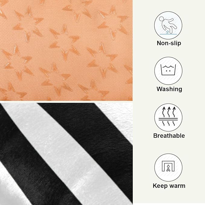 Pet Bed Zebra Stripes Dog Bed Mat Absorbing Non Slip Pad Pet Sleeping Mat for Small, Medium, and Large Dogs Puppy Cat 36 in x 24 in