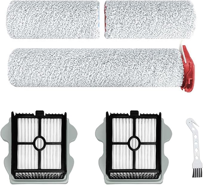 1 Set Main Brush + 2 PCS Filters + Cleaning Brush Replacement Parts Compatible