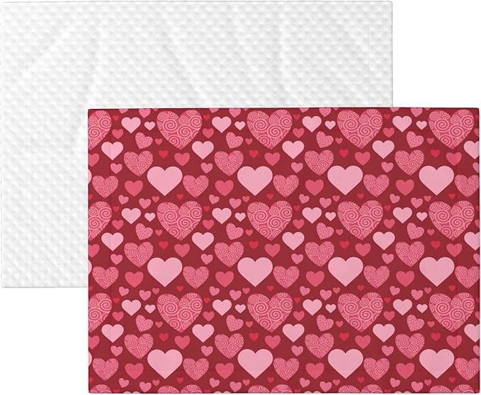 Red Blanket for Dog - Heart Love Throw Blanket 30x20 Pink Pet Blanket for Couch Sofa Bed