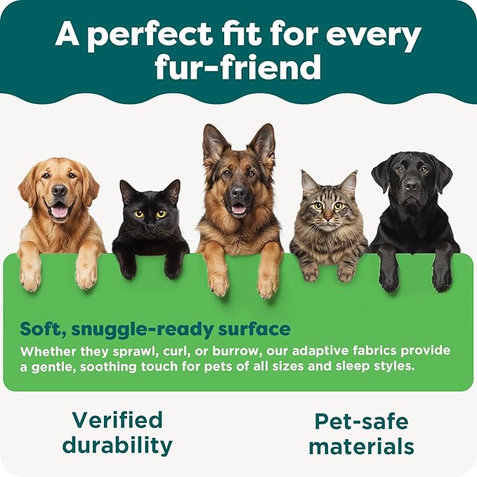 Furhaven Orthopedic Dog Bed for Large Dogs w/ Removable Bolsters & Washable Cover, For Dogs Up to 125 lbs - Plush & Velvet L Shaped Chaise - Deep Sapphire, Jumbo Plus/XXL