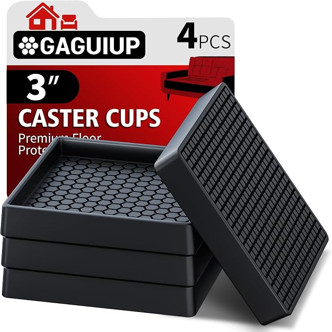 Non Slip Furniture Pads Square, Anti Skid Caster Cups, Anti Slip Furniture