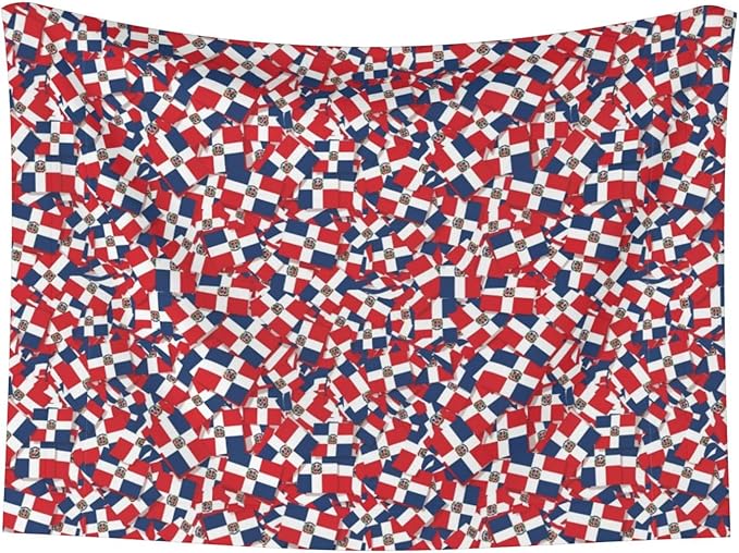 Pet Blanket for Couches and Beds, Dominican Republic Flag Wave, Reversible Double Sided Plush Design with Soft Bumpy Texture and Smooth Surface, Furniture Protector