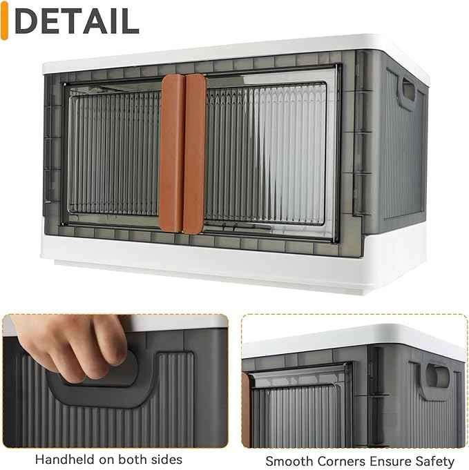 Storage Bin, Cabinet with Lids, Extra Large, Useful Box, 19 Gallon Capacity