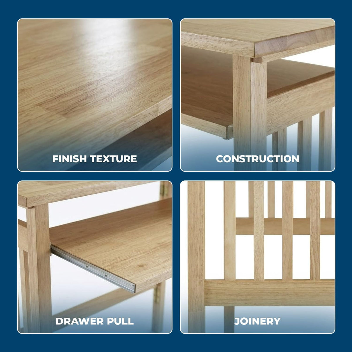 Winsome Mission Folding Computer Desk, Beechwood, 30"