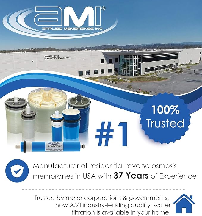 APPLIED MEMBRANES INC. 24 GPD Reverse Osmosis Membrane | RO Membrane Water