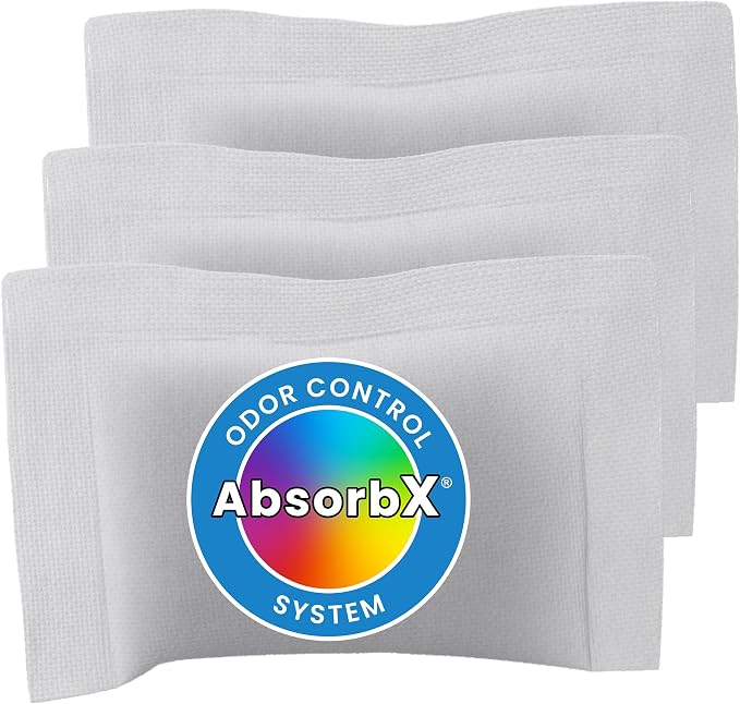 iTouchless Official Trash Can Deodorizer AbsorbX 3-Pack All Natural Activated