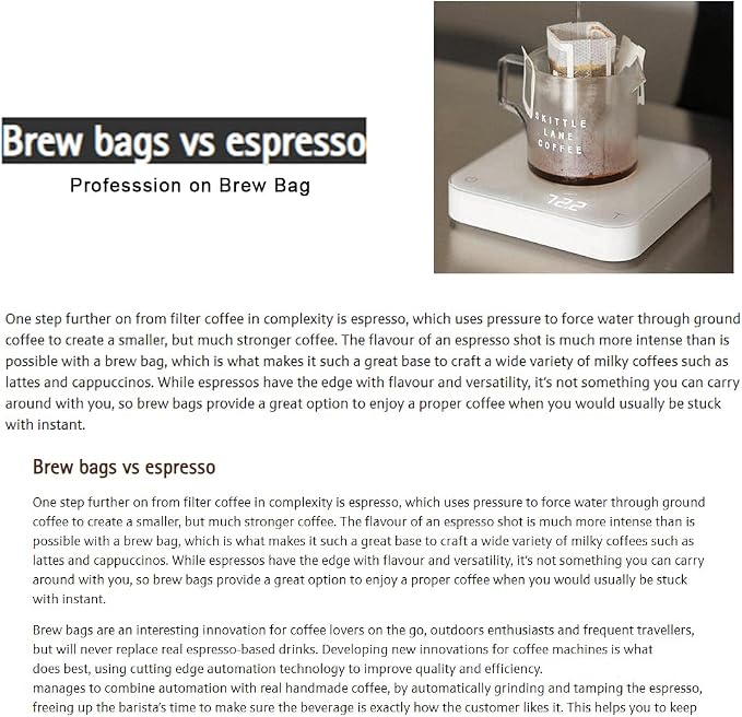 Sesama Pour-Over Drip Hanging Coffee Filter Bags