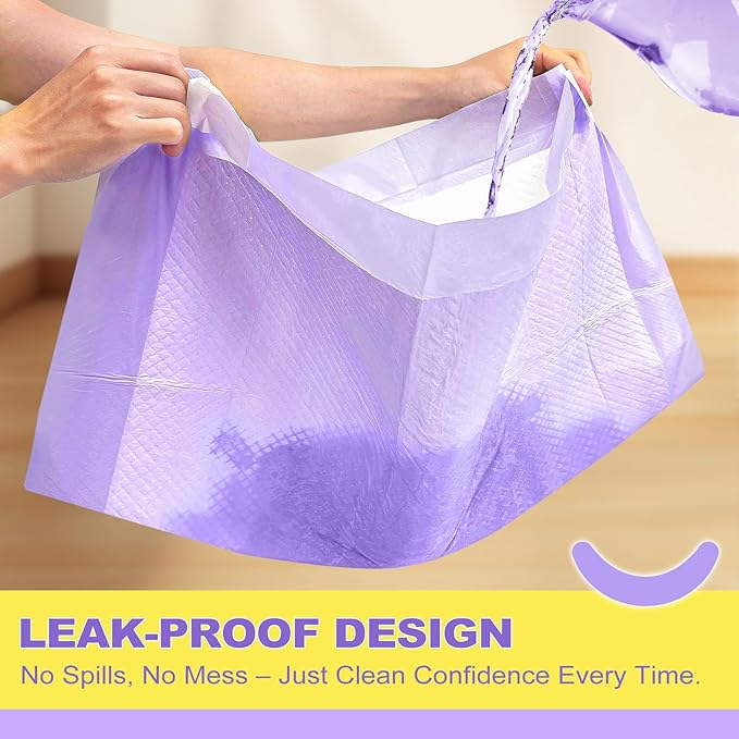 MIZOK Dog Pee Pads 30x36in, Pee Pads for Dogs XL Lavender Scented Odor Eliminating Super Absorbent Up to 10 Cups with 6-Layer Leak-Proof Quick-Dry Purple (40 Counts)